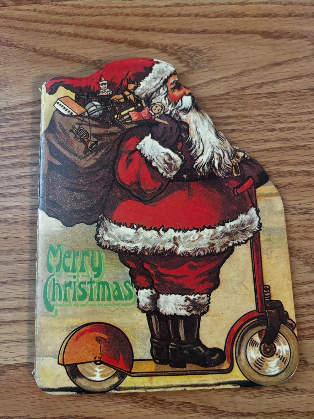 Merry Christmas A Visit To Santa Claus shop 1980s Reproduction Christmas Book